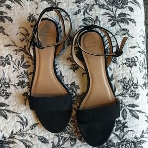 Black Ankle Strap Sandals